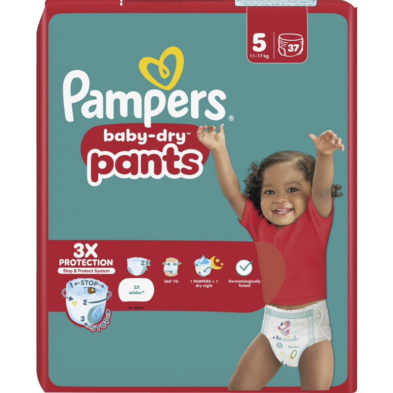 Housuvaippa Pampers 37 kpl Baby Dry 5 11-17 kg