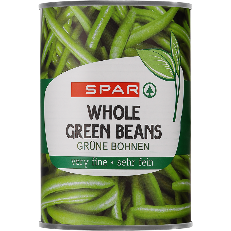 Pitkät vihreät pavut SPAR 400/220 g