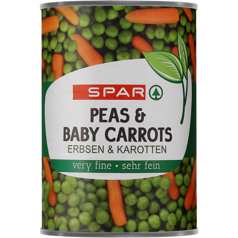 Herneet ja vauvaporkkanat SPAR 400/265 g