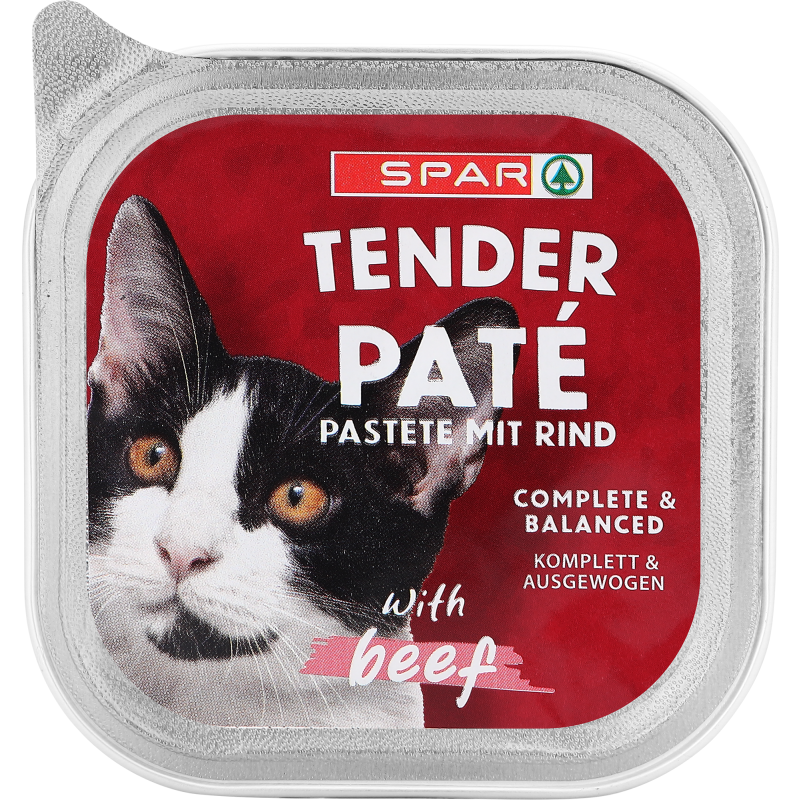 Kissanruoka SPAR 100 g patee nauta