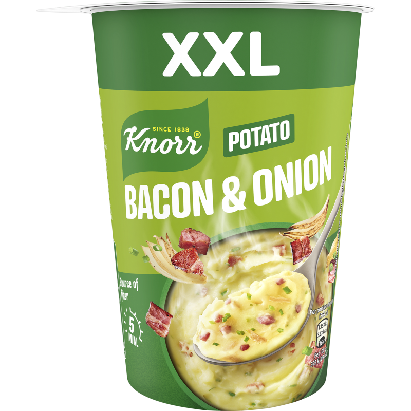 Kuppiateria Knorr 76 g Snack Pot Big Bacon & Onion