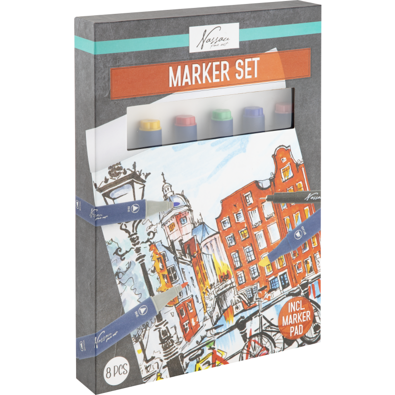 Tussikynäpakkaus Nassau Fine Art 8 osaa