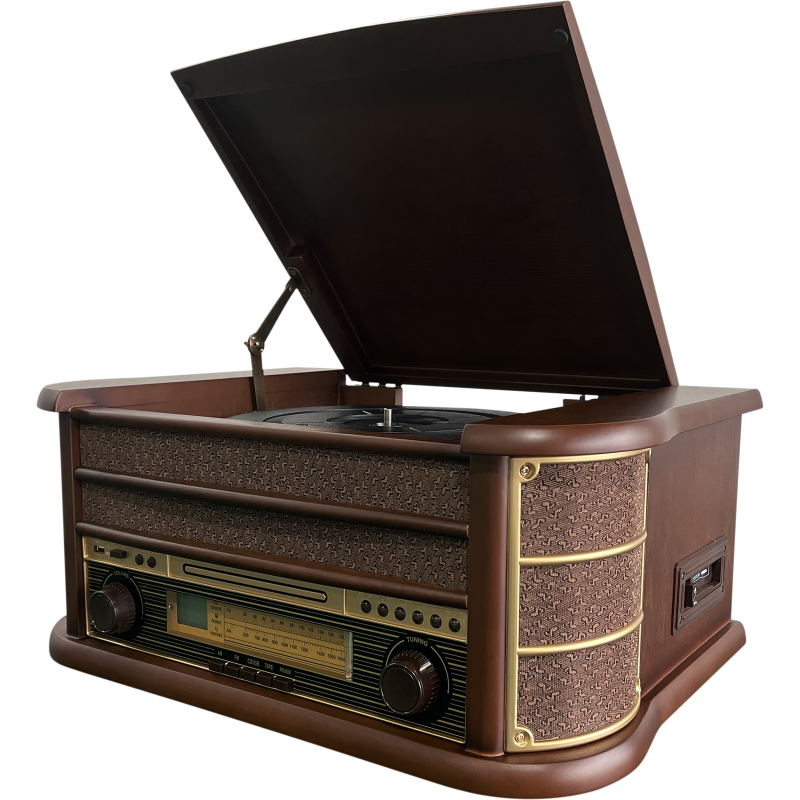 Retrolevysoitin Ideale+ AM/FM-radiolla