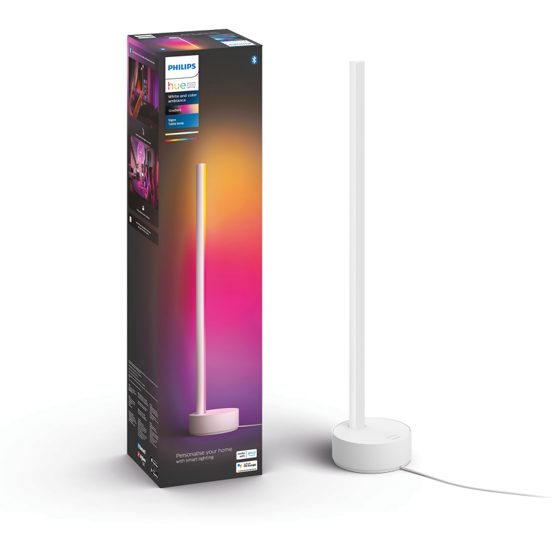 Pöytävalaisin Philips Hue Gradient Signe, valkoinen