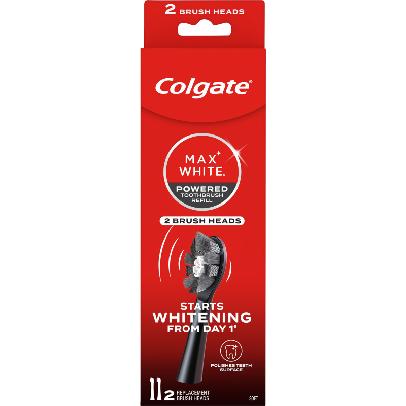 Vaihtoharja Colgate 2 kpl Max White paristohammasharjaan
