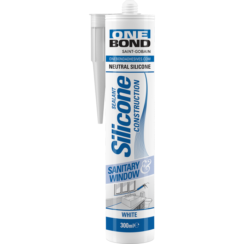 Saniteettisilikoni Onebond 300 ml, Valkoinen