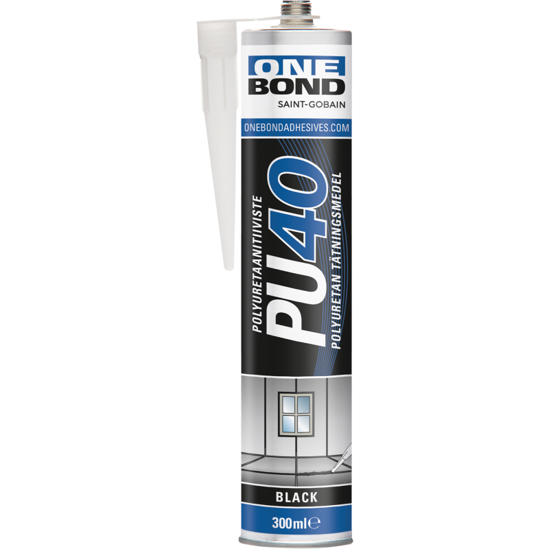 Liima- ja tiivistysmassa Onebond PU 40 300 ml, musta