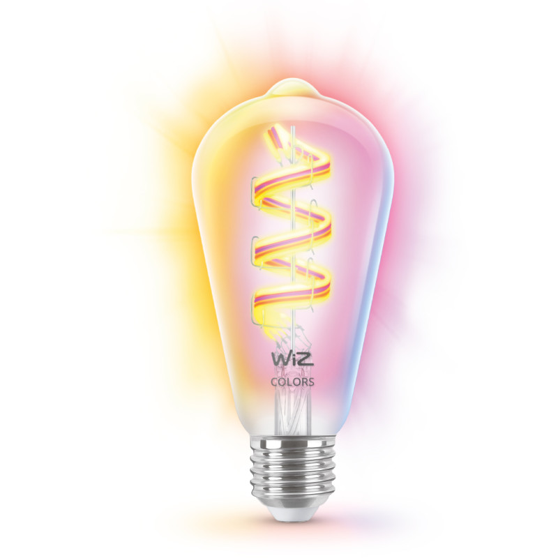 Älylamppu WiZ full color filamentti Edison 40W ST64 E27 RGB