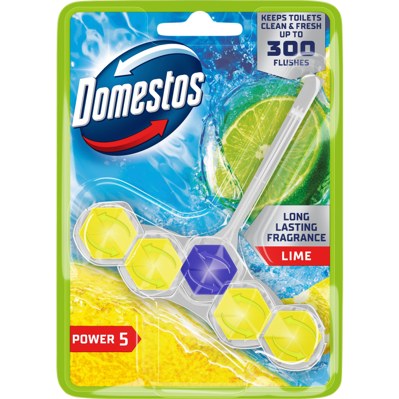 WC-raikastin Domestos 50 g Power 5 lime