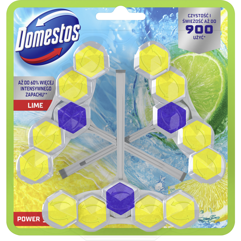 WC-raikastin Domestos 3 kpl Power 5 Lime
