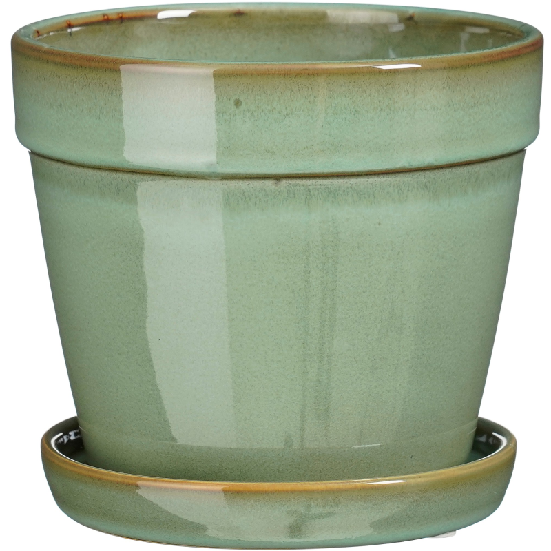 Ruukku lautasella Mica 13 x 15 cm Clint minttu