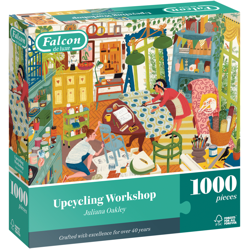 Palapeli Jumbo 1000 palaa Falcon Upcycling Workshop