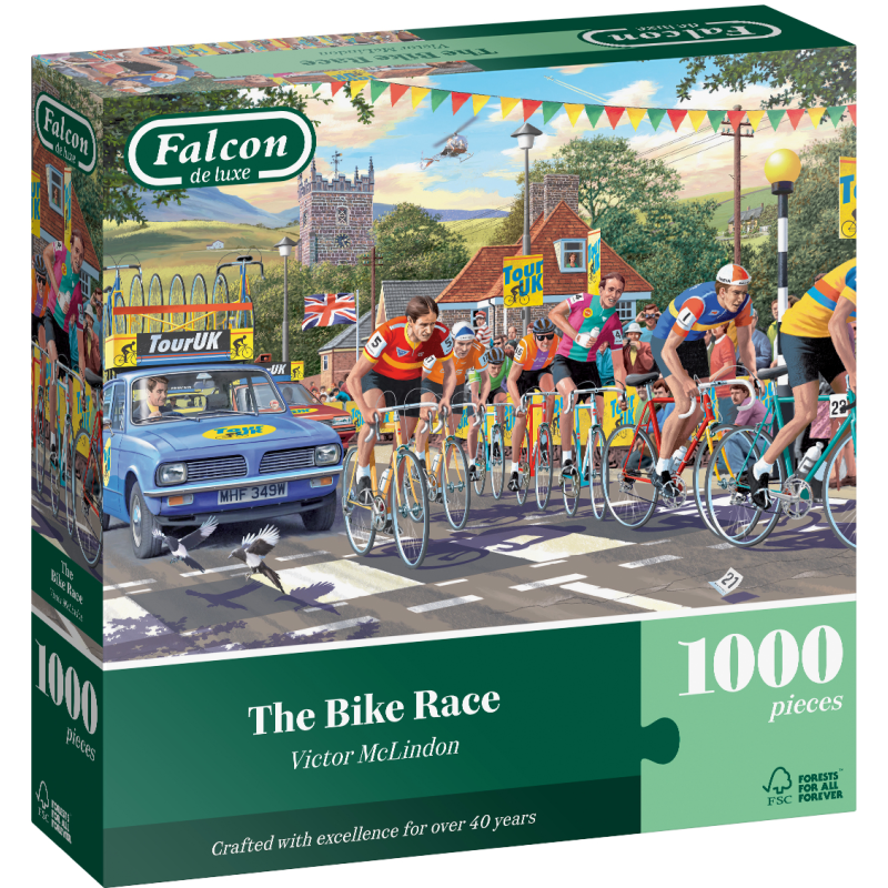 Palapeli Jumbo 1000 palaa Falcon The Bike Race