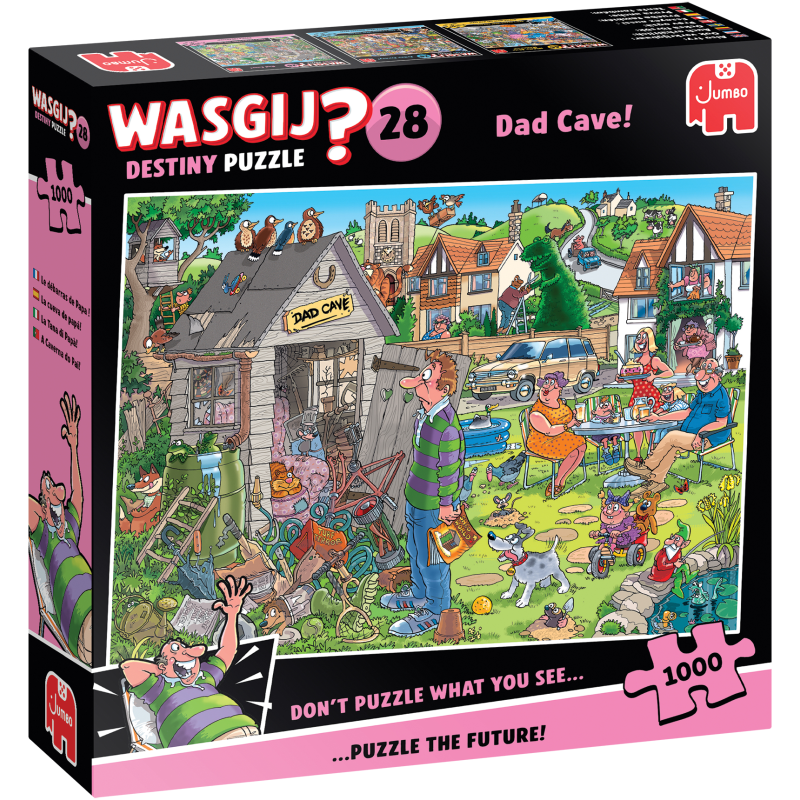 Palapeli Jumbo 1000 palaa Wasgij Destiny 28 Dad Cave