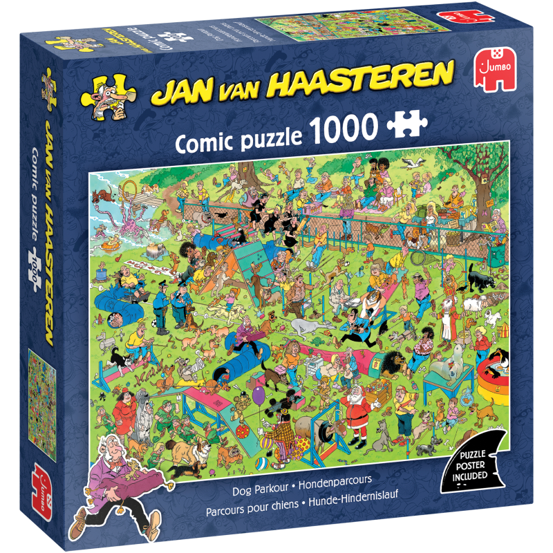 Palapeli Jumbo 1000 palaa Jan van Haasteren Dog Parcour