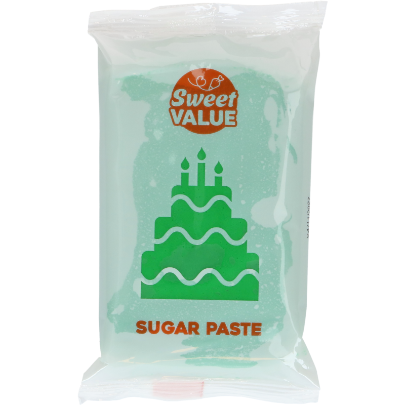 Sokerimassa Sweet Value 200 g tummanvihreä