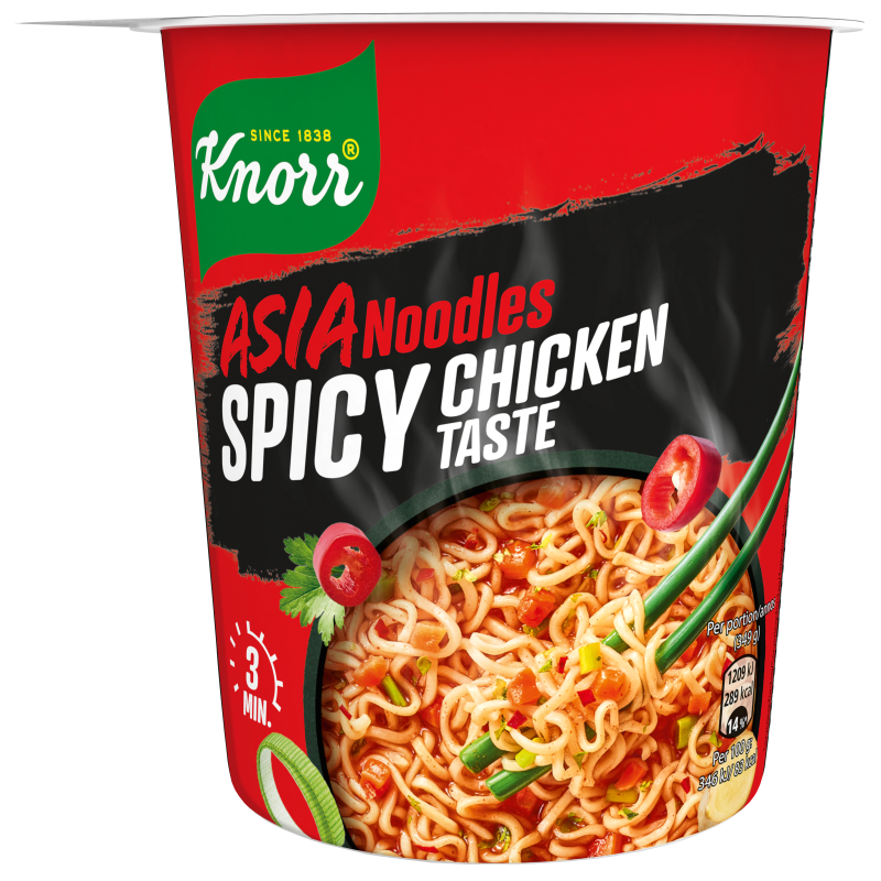 Kuppinuudeli Knorr 64 g Asia Noodles Spicy Chicken