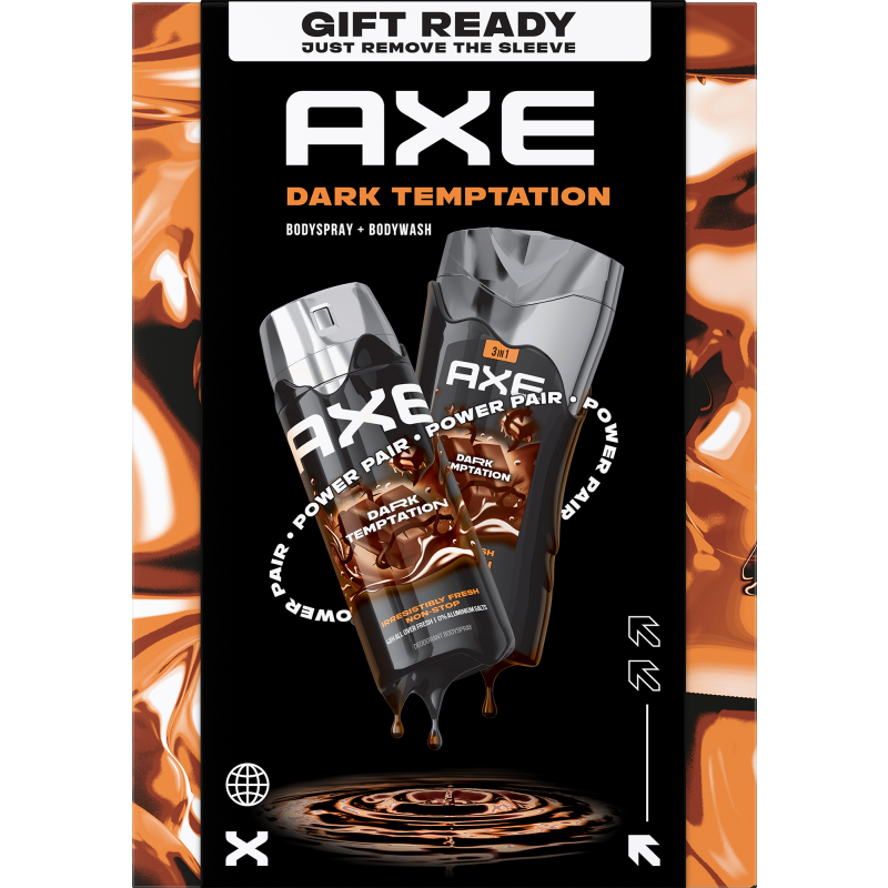 Lahjapakkaus Axe 400 ml Dark Temptation