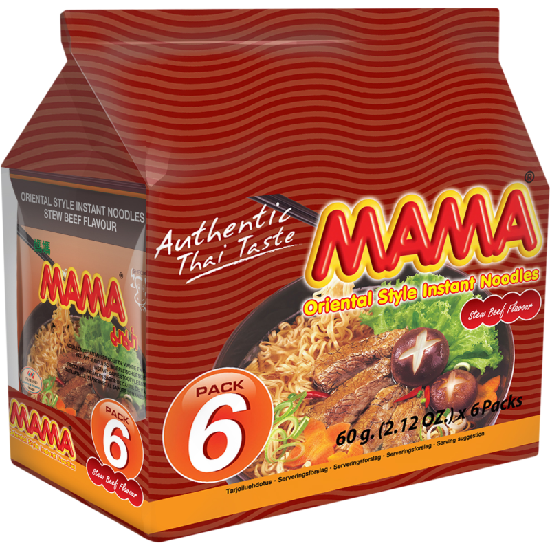 Nuudeli Mama 6 x 60 g naudanliha