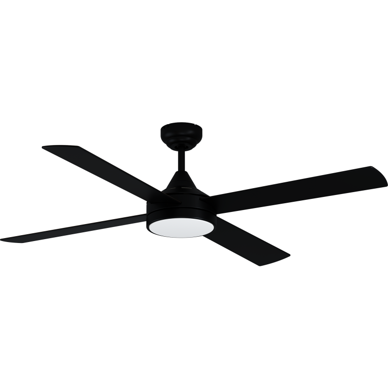 LED-tuuletinvalaisin Eglo Trinidad, mattamusta