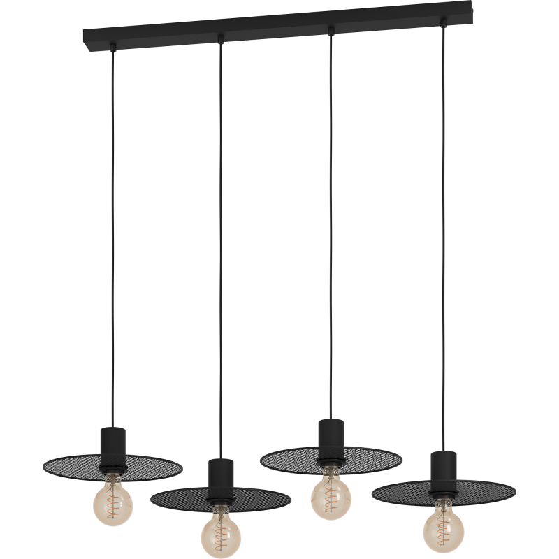 Riippuvalaisin 4-os EGLO Ikeston 4x40W 98x28cm musta