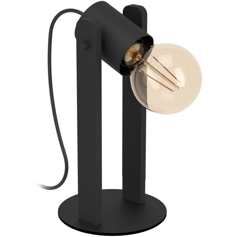 Pöytävalaisin EGLO Plimsoll 15W 10,5x7,5x25,5cm musta