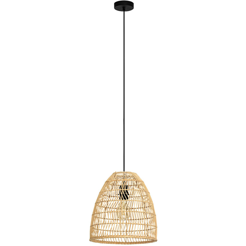 Riippuvalaisin EGLO Ayesgarth 40W Ø33cm rottinki/musta