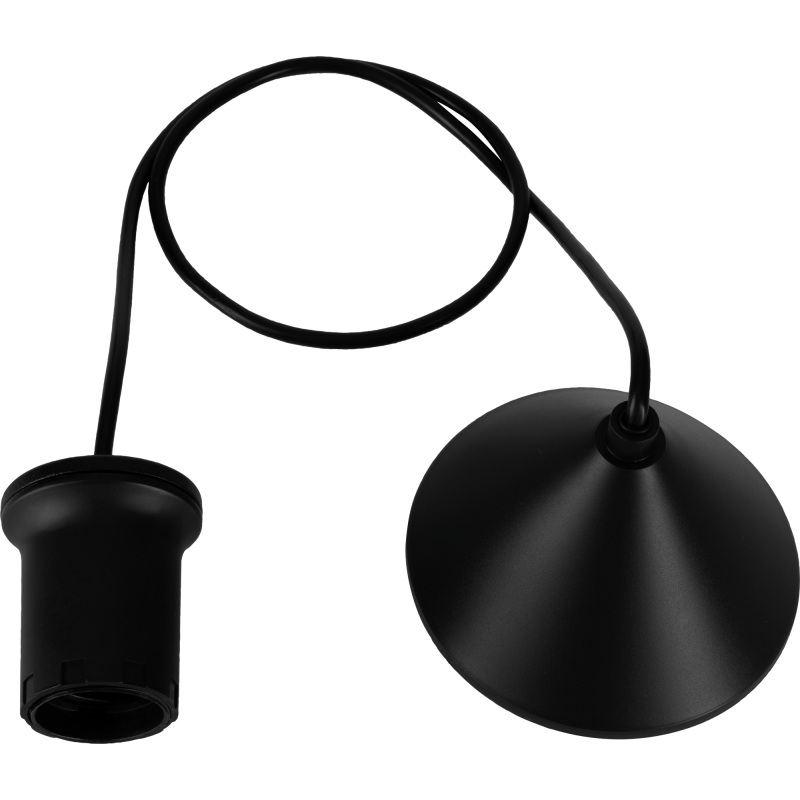 Valaisinjohto Eglo Capoliveri-E E27 musta