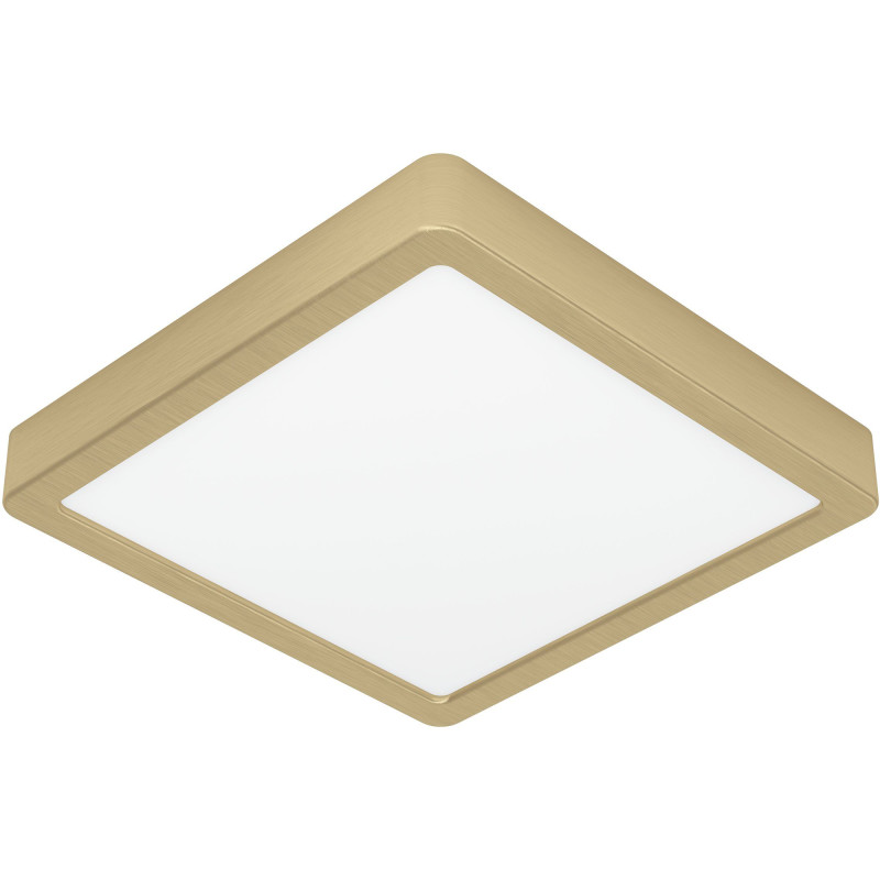 Plafondi EGLO Fueva 5 led 17W 21x21cm harjattu messinki/valkoinen