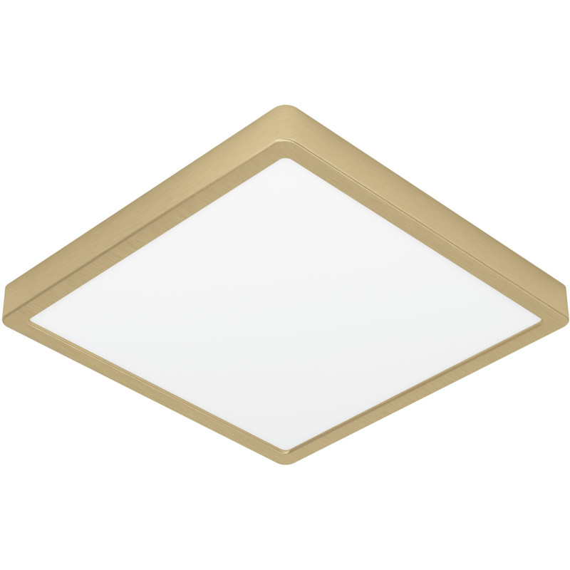 Plafondi EGLO Fueva 5 led 20,5W 28,5x28,5cm harjattu messinki/valkoinen