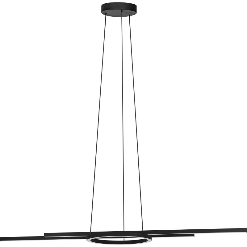 Riippuvalaisin EGLO Zillerio-z led 2x8W ja 3x2,7W 116cm musta/valkoinen