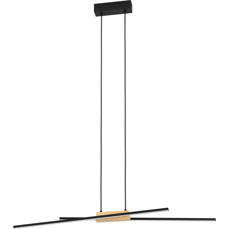 Riippuvalaisin EGLO Panagria led 2x13W 93,5x7,5cm musta/puu