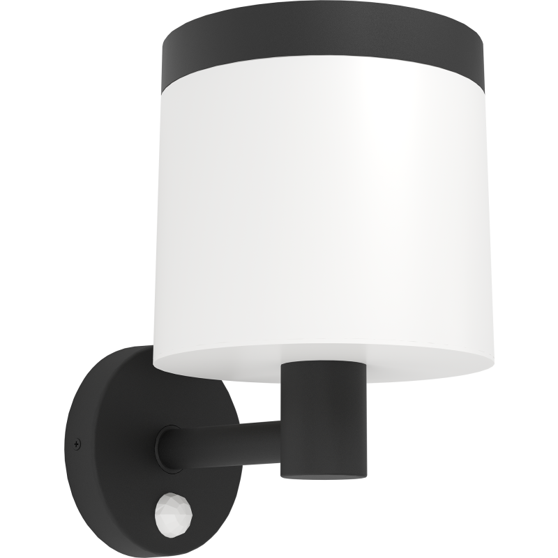 LED-aurinkokennovalaisin seinä Pantete musta/valkoinen