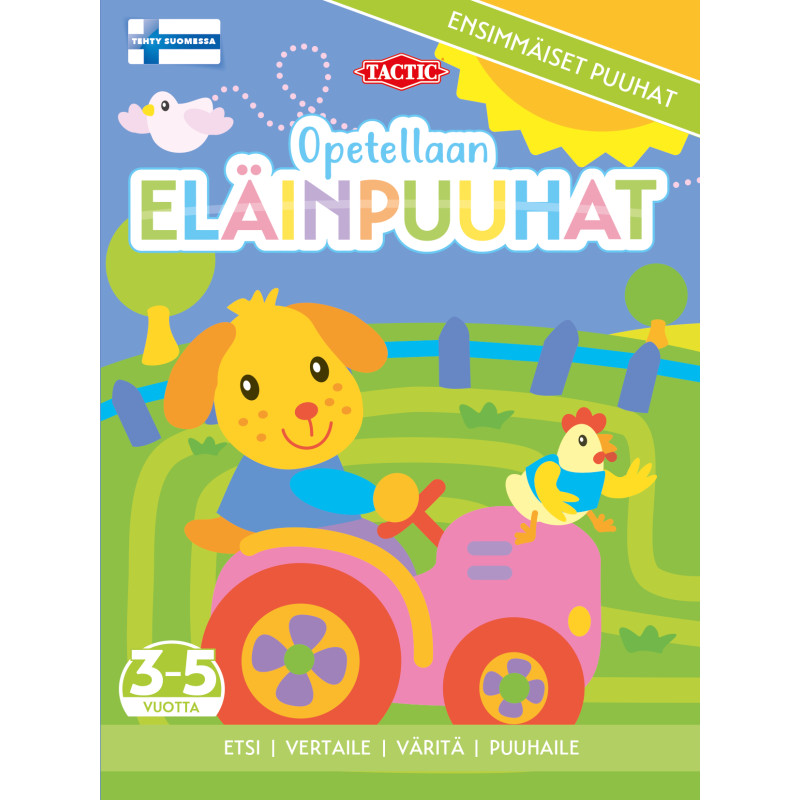 Puuhakirja Tactic Opetellaan Eläinpuuhat