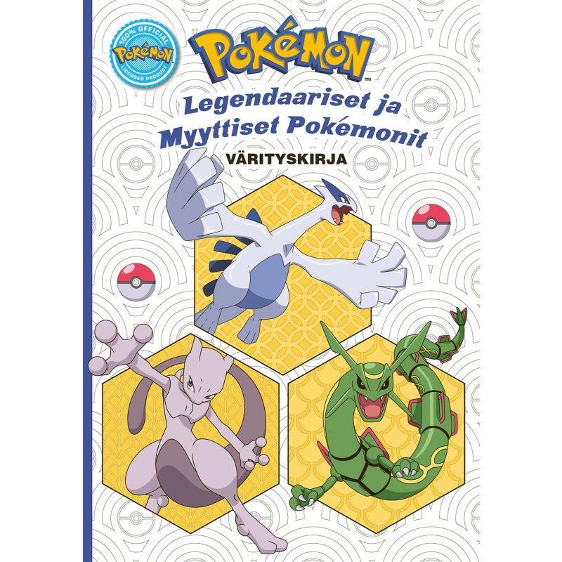 Värityskirja Pokemonit legendaariset ja myyttiset