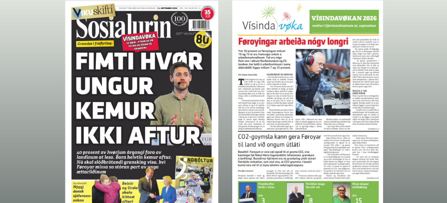 Vísindavøkublaðið 2026 er útkomið