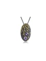 925 Sterling Silver With 18k Gold Plated Personalized Oval Necklaces