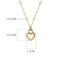 925 Sterling Silver With 18k Gold Plated Delicate Heart Birthday Necklaces