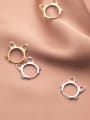 925 Sterling Silver With 18k Gold Plated Cute Cat Hoop Earrings