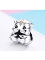 925 silver cute squirrel charm