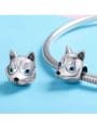 925 Silver Cute Dog Pendant