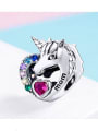 925 Silver Romantic Unicorn charm