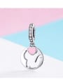 925 silver cute cat charm