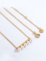 925 Silver With Gold Plated Synthetic pearl Necklaces