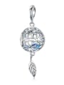 925 Silver Eternal Flower charm