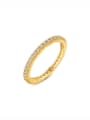 925 Sterling Silver With Gold Plated Simplistic Band Ring