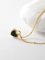 925 Sterling Silver With 18k Gold Plated Delicate Heart Birthday Necklaces