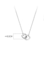 925 Sterling Silver With White Gold Plated Delicate Heart Birthday Necklaces