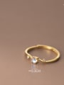 925 Sterling Silver With 18k Gold Plated Delicate Geometric Band Rings