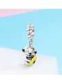 925 silver cute monkey charm